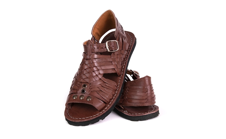 Leather Mexican Sandals For Man Huaraches Chedron Ces-003 - SHYS