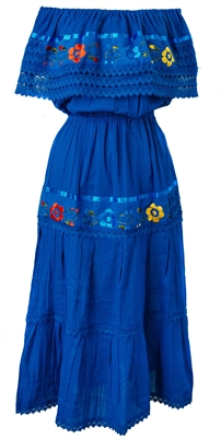 Shop for Mexican Campesino Peasant Dress Crochet