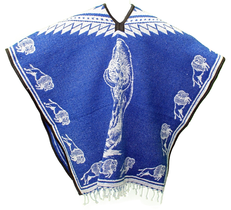 Mexican Poncho Authentic Pullover - Buffalo