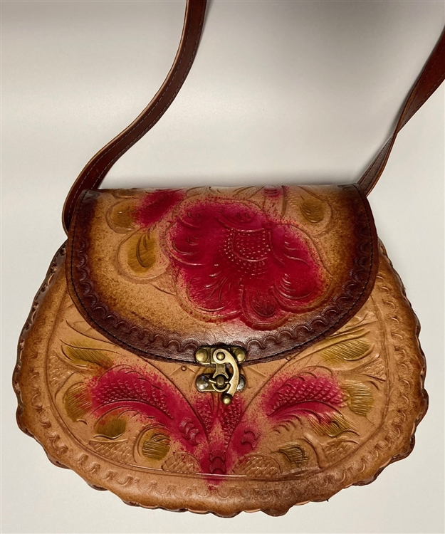 Hand Tooled Yellow & White Flowers Leather Purse – WhinneyWear